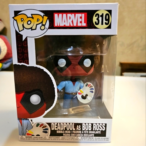Deadpool as Bob Ross Funko Pop New In Box - Picture 1 of 2